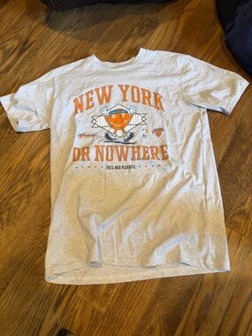 New York Knicks Gray "New York Or Nowhere" Short Sleeve Tee